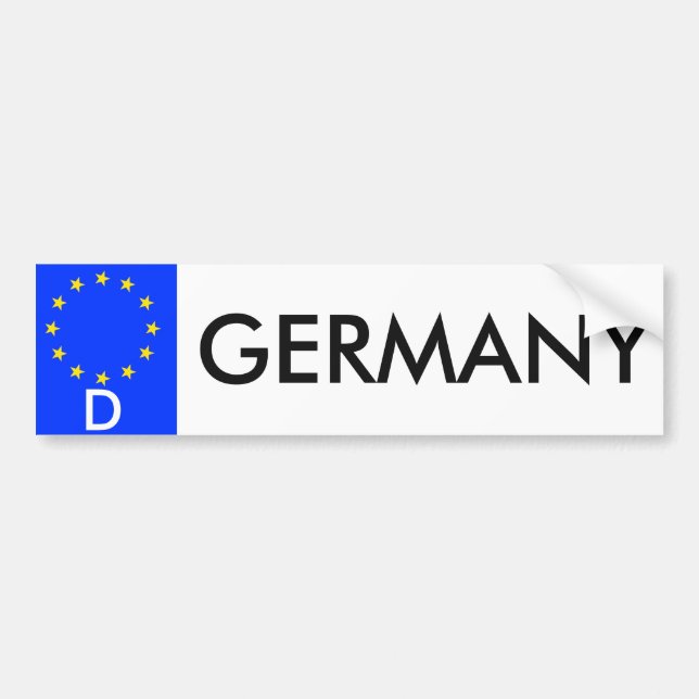 Autocollant pare-chocs Allemagne Union européenne (Devant)