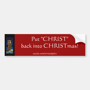 Autocollant pare-chocs Christian CHRISTMAS