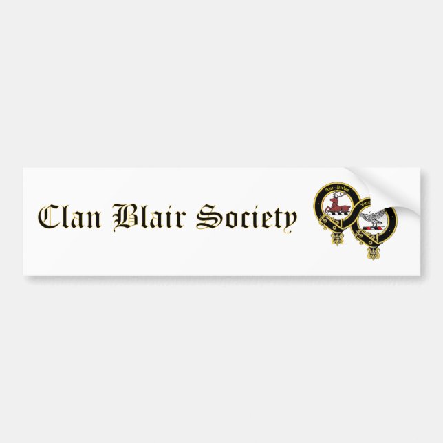 Autocollant pare-chocs Clan Blair Society (Devant)