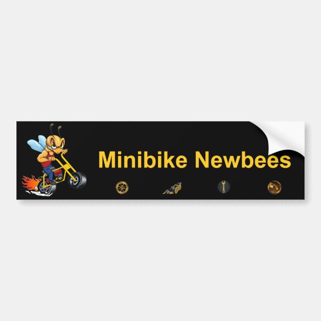 Autocollant pare-chocs de Newbee Minibike (Devant)