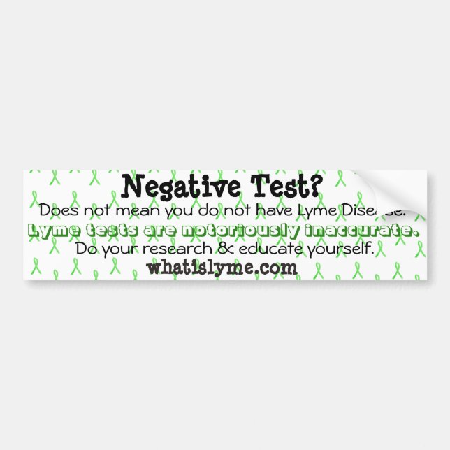 Autocollant pare-chocs de sensibilisation Lyme (Devant)