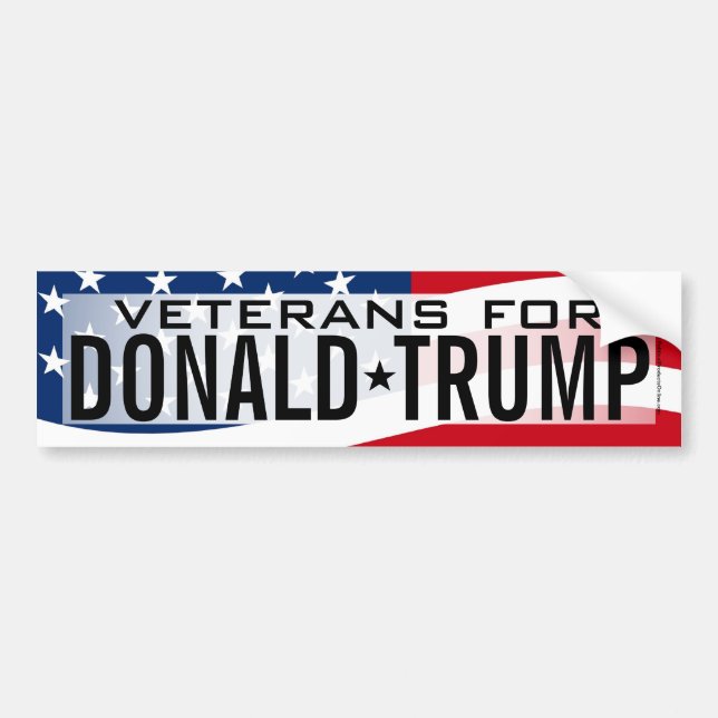 Autocollant pare-chocs Donald Trump (Devant)