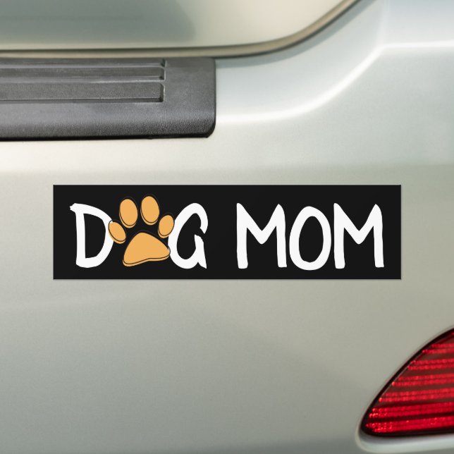 Autocollant pare-chocs du logo de maman chien ador (En voiture)