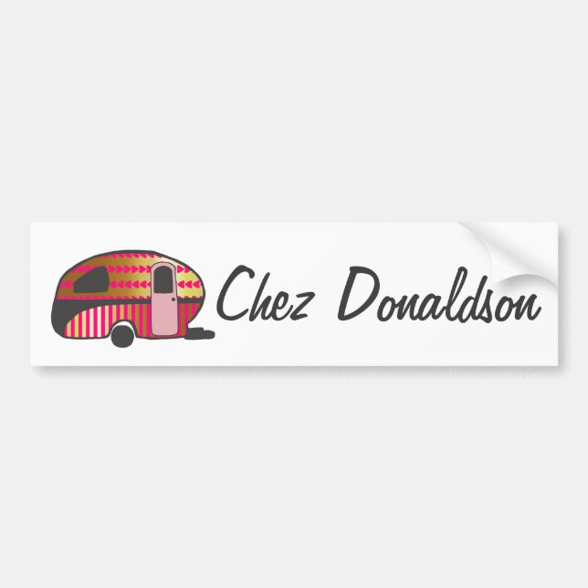 Autocollant pare-chocs du propriétaire de la carav (Devant)
