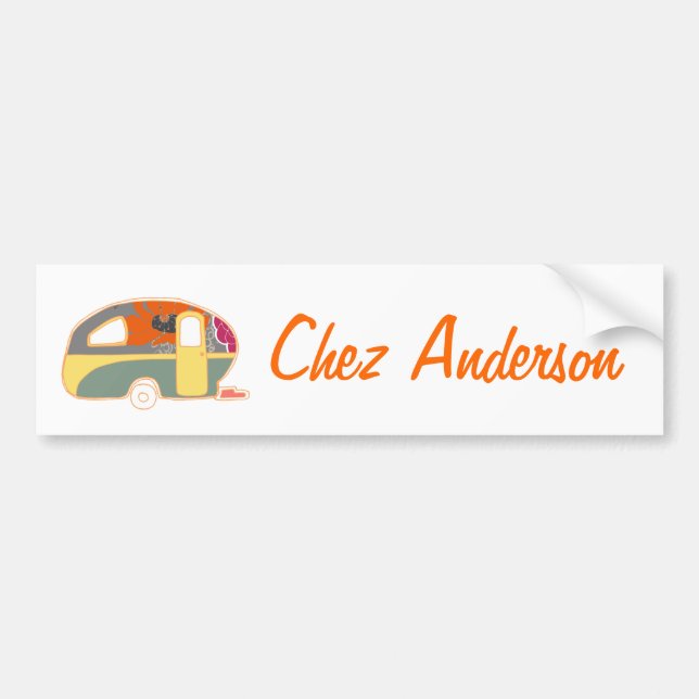 Autocollant pare-chocs du propriétaire de la carav (Devant)