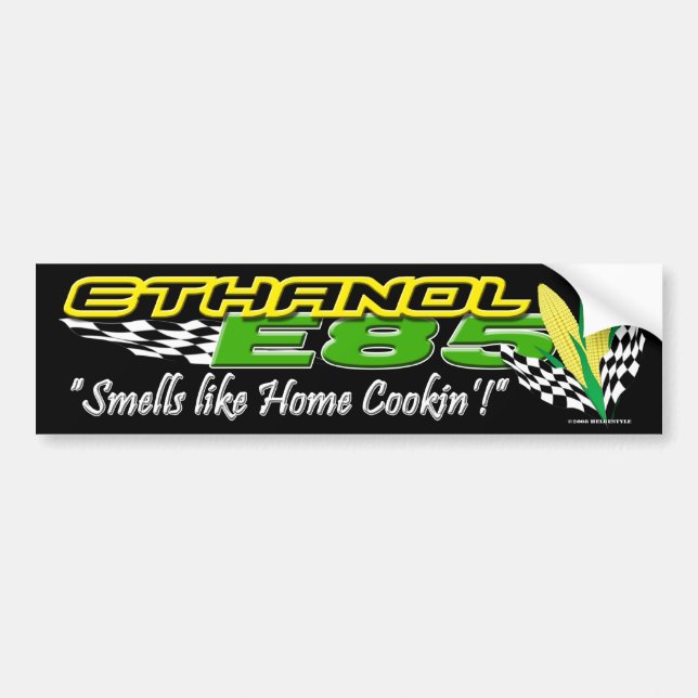 Autocollant pare-chocs ETHANOL E85 (Devant)