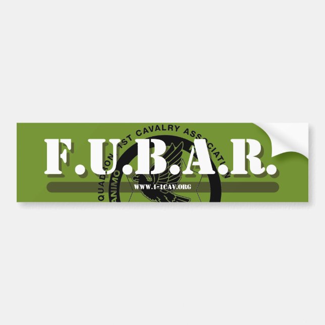 Autocollant pare-chocs FUBAR (Devant)
