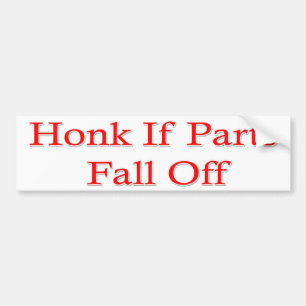 Autocollant pare-chocs humoristique