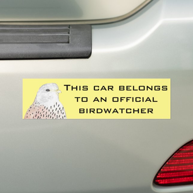 Autocollant pare-chocs Jaune Américain Kestrel (En voiture)