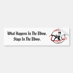 Autocollant pare-chocs officiel du logo Elbow Inn