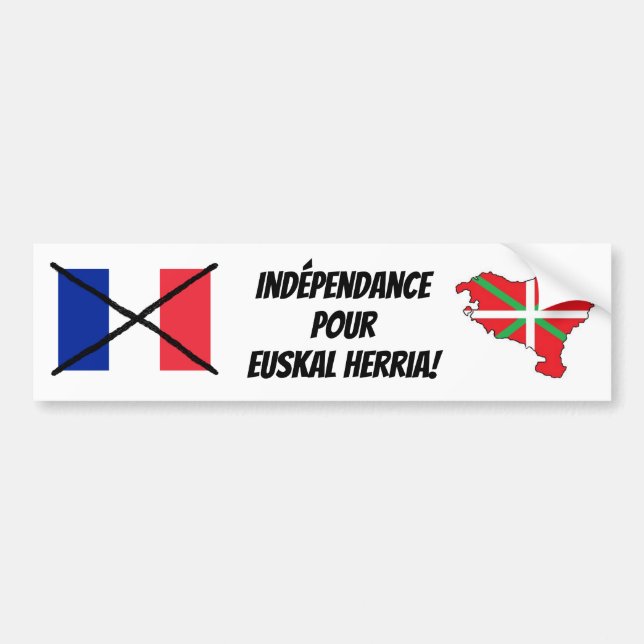 Autocollant pare-chocs pour l'indépendance du Pays (Devant)