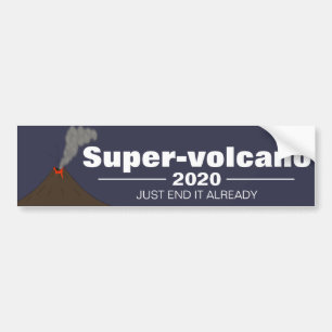 Autocollant pare-chocs Super-volcan 2020 (A)
