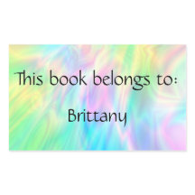 Autocollant Pastel Bookplate