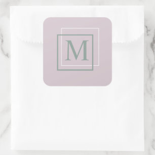 Autocollant Pastel Purple Monogram