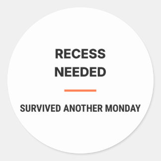 Autocollant Pause Déjà Nécessaire J'ai Survivé à E