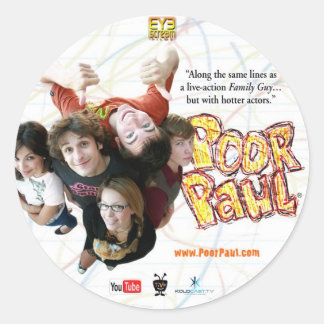 Autocollant pauvre de Paul