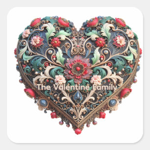 Autocollant personnalisable de la Saint-Valentin