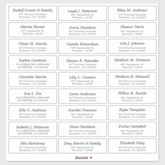 Autocollant personnalisable Mariage invité