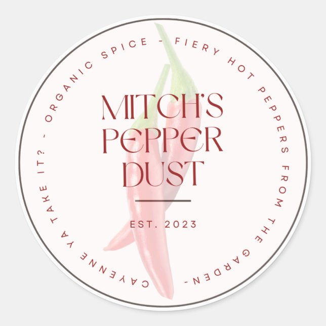 Autocollant personnalisé (Devant)