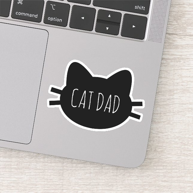 Autocollant personnalisé CAT DAD Vinyl Cut (Détail)