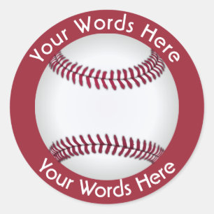 Autocollant personnalisé de base-ball