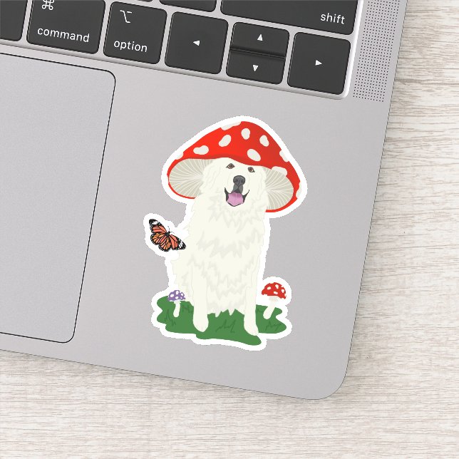 Autocollant personnalisé des Grands Pyrénées (Détail)