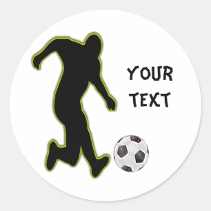 autocollant personnalisé du joueur de football