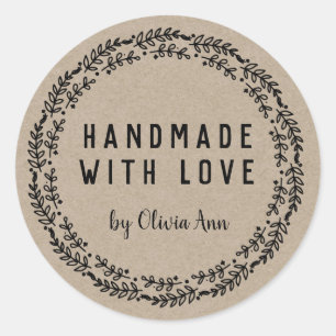 Autocollant personnalisé fait main avec Love Kraft