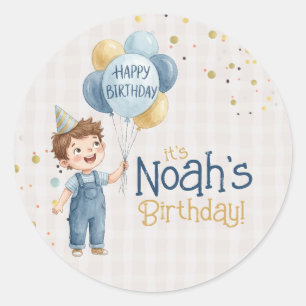 Autocollant personnalisé pour l'anniversaire d'un