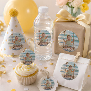 Autocollant personnalisé pour le 1er anniversaire 