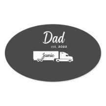 Autocollant personnalisé pour papa routier avec se