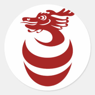 Autocollant personnalisé Red Dragon