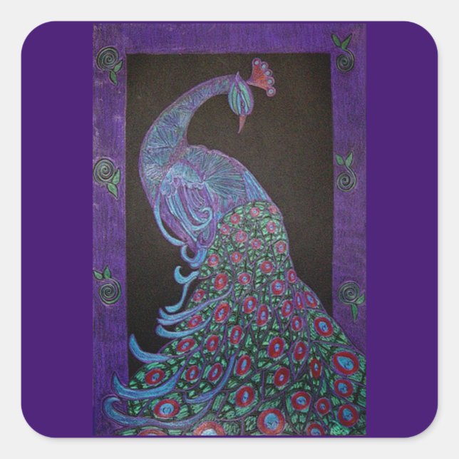 Autocollant -Pfière Peacock (Devant)