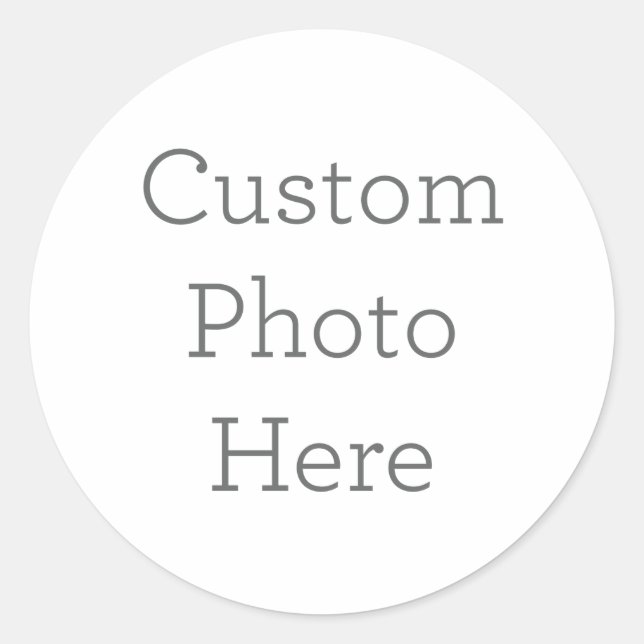 Autocollant photo personnalisé (Devant)