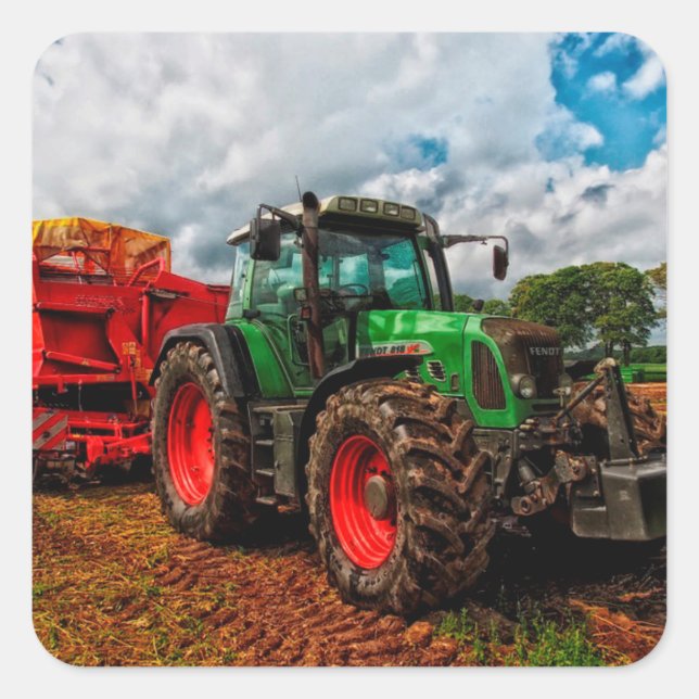 Autocollant photo pour tracteur agricole (Devant)