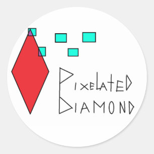 autocollant pixélisé