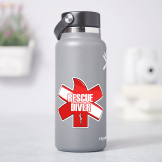 Autocollant Plongeur de Secours, Police Blanche