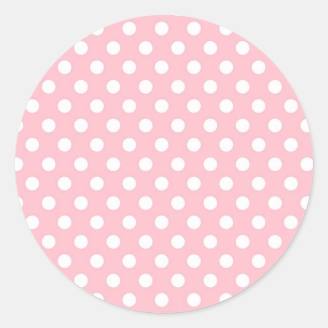 Autocollant Pois Motif rose Retro (Devant)