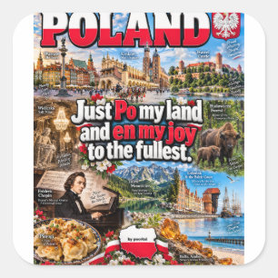 autocollant Pologne