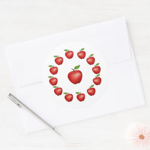 Autocollant Pomme, Red Delicious