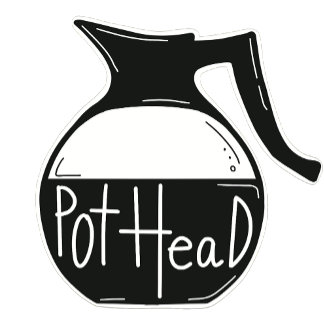 Autocollant Pot Head Café Lover