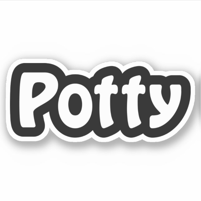 Autocollant Potty (Devant)