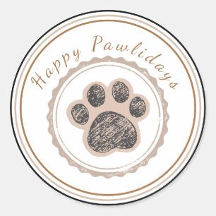 Autocollant pour amateur de chiens moderne Badge V
