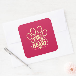 Autocollant pour amateur de chiens - Typographie d