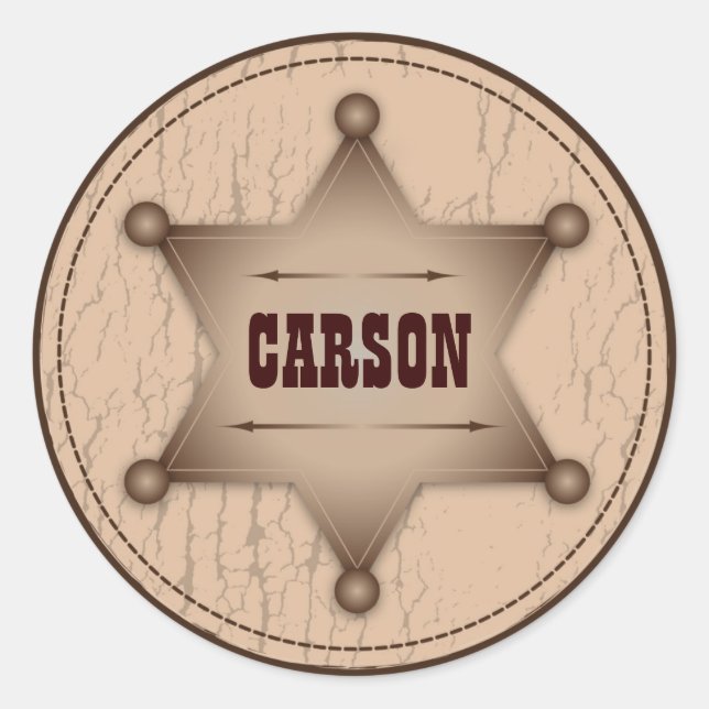 Autocollant pour bébé Cowboy B2 (Devant)