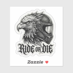 Autocollant pour casque de motard Eagle Ride or Di