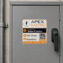 Autocollant pour électricien | Service de contact