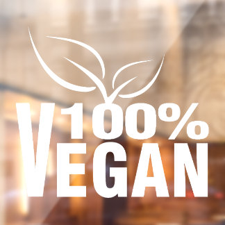 Autocollant Pour Fenêtre 100% Végétalien, À base de plantes,