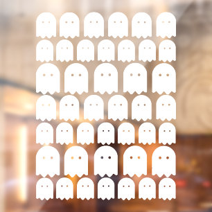 Autocollant Pour Fenêtre 43 Fantômes Halloween Ghouls blancs