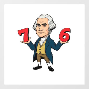 Autocollant Pour Fenêtre 67 George Washington 7-6 Six Sept Mème 67
